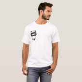 Cool Pirate Panda Cartoon T-Shirt (Vorne ganz)