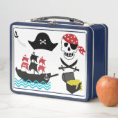 Cool Pirate Skull Metall Lunch Box (Beispiel)