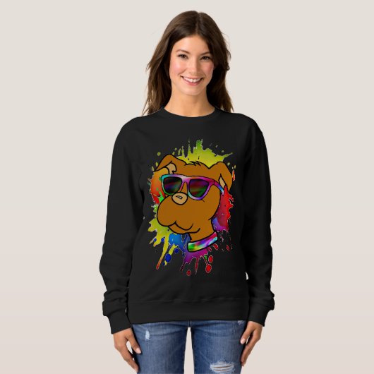Cool Pitbull Puppy Sweatshirt (Vorne ganz)