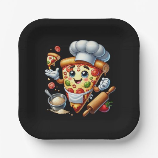 Cool Pizza lovers party  Pappteller (Vorderseite)