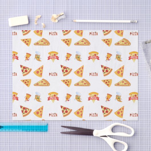 Cool Pizza Slices Pizza Lovers Seidenpapier (Handwerk)