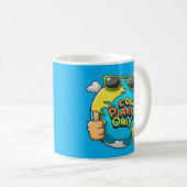 Cool Planet Kaffee Tasse Fun Earth Cartoon Öko Gif (VorderseiteRechts)