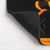 Cool Playful Retro Poster Rabbit Nightclub Mood Mousepad (Ecke)