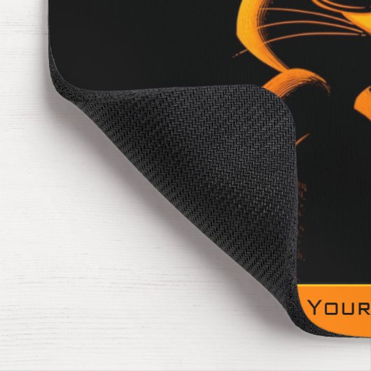 Cool Playful Retro Poster Rabbit Nightclub Mood Mousepad (Ecke)