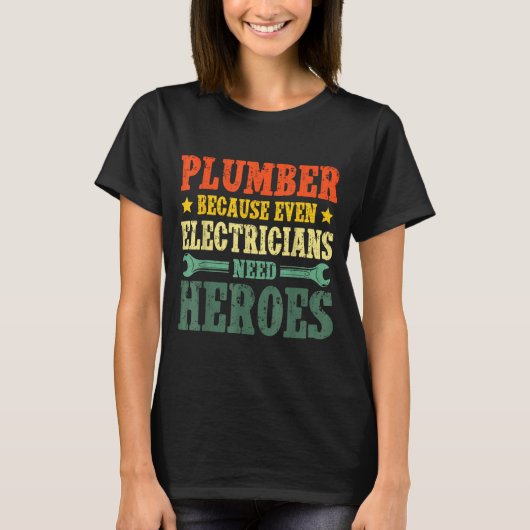 Cool Plumber Costume For Men Women Plumbing Tool P T-Shirt (Vorderseite)