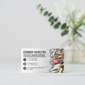 Cool Plumbing Tools Illustration Visitenkarte (Stehend Vorderseite)