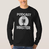 Cool Podcast For Men Women Podcaster Microphone St T-Shirt (Vorderseite)