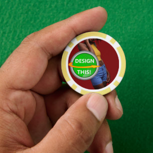 COOL! Poker-Chips - Gelb- kundenspezifisch Pokerchips