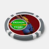 COOL! Poker Chips - Graue - kundenspezifisch (Einzeln)