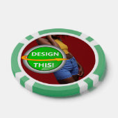 COOL! Poker Chips - Green-Custom (Einzeln)