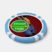 COOL! Poker Chips - Light Blue - Custom (Einzeln)