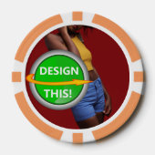 COOL! Poker Chips - Orange - kundenspezifisch (Vorderseite)