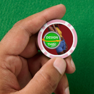COOL! Poker-Chips - rosa - kundenspezifisch Pokerchips