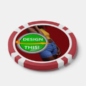 COOL! Poker-Chips - Rot - Kundenspezifisch Pokerchips (Einzeln)