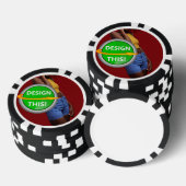 COOL! Poker Chips - Schwarz - Benutzerdefiniert (Stapel)