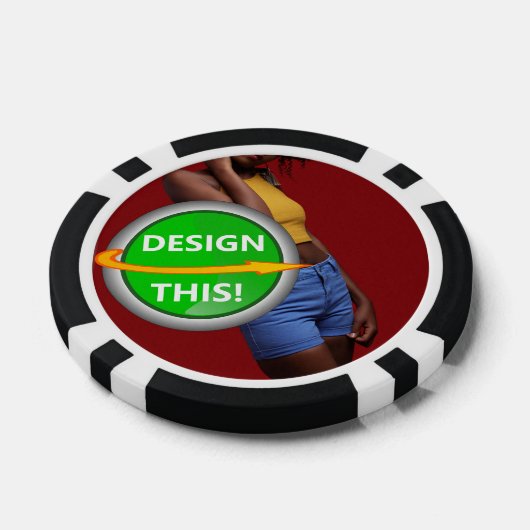 COOL! Poker Chips - Schwarz - Benutzerdefiniert (Einzeln)