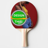 COOL! Pong Paddle - Vollständige Printwerbung auf  Tischtennis Schläger (Vorderseite)