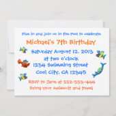 Cool Pool-Party Einladung (Rückseite)