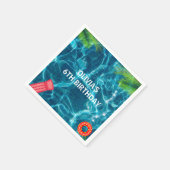 Cool Pool Party | Geburtstag schwimmen Serviette (Ecke)