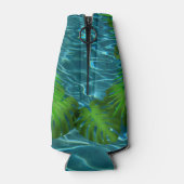 Cool Pool Party vibes palm Blätter Flaschenkühler (Rückseite)