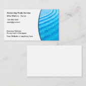 Cool Pool Service Business Cards Visitenkarte (Vorne/Hinten)