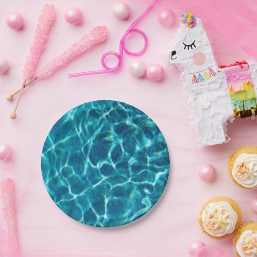 Cool Pool Water Pappteller (Party)