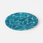 Cool Pool Water Pappteller (Schrägansicht)