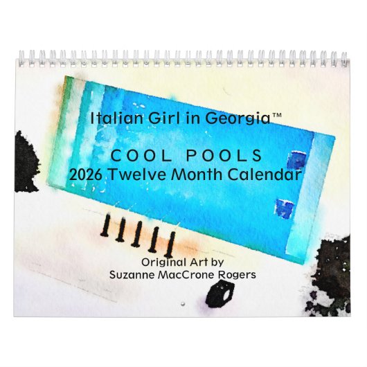 Cool Pools - 2026 Twelve Month Art Calendar Kalender (Titelbild)
