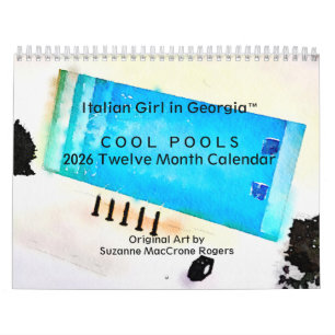 Cool Pools - 2026 Zwölf-Monatskunstkalender Kalender