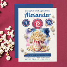 Cool Popcorn Movie Night Cinema Party