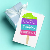 Cool Popsicle Birthday Karte