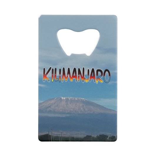 Cool Populäre Walkable Climbable Mount Kilimanjaro Geldbeutel Flaschenöffner (Rückseite)