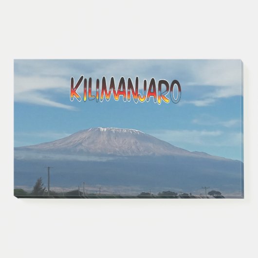 Cool Populäre Walkable Climbable Mount Kilimanjaro Post-it Klebezettel (Vorderseite)