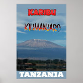 Cool Populäre Walkable Climbable Mount Kilimanjaro Poster (Vorne)