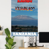 Cool Populäre Walkable Climbable Mount Kilimanjaro Poster (Heimbüro)