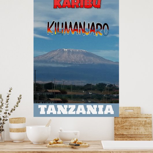 Cool Populäre Walkable Climbable Mount Kilimanjaro Poster (Küche)
