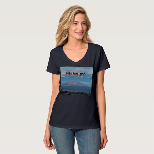 Cool Populäre Walkable Climbable Mount Kilimanjaro T-Shirt (Vorderseite Vollansicht)