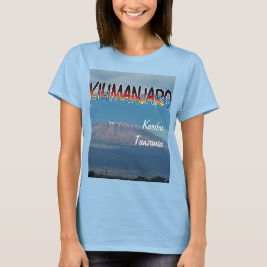 Cool Populäre Walkable Climbable Mount Kilimanjaro T-Shirt (Vorderseite)