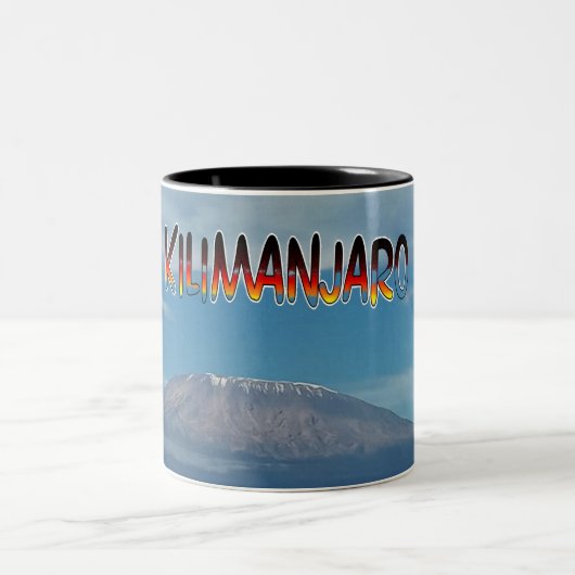 Cool Populäre Walkable Climbable Mount Kilimanjaro Zweifarbige Tasse (Mittel)