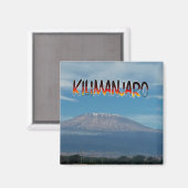 Cool Populärer besteigbarer Berg Kilimanjaro Magnet (Vorderseite/Rückseite)