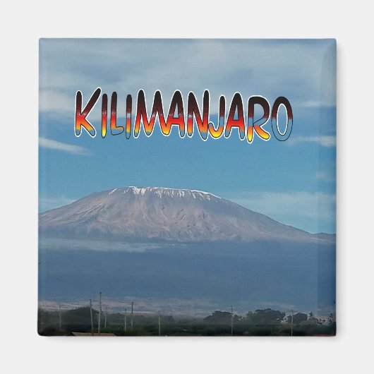 Cool Populärer besteigbarer Berg Kilimanjaro Magnet (Vorne)