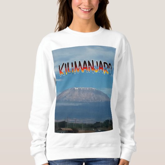 Cool Populärer Kletterberg Kilimanjaro Sweatshirt (Vorderseite)
