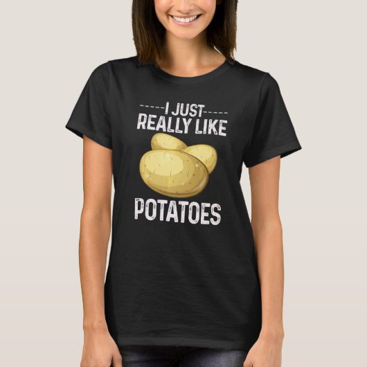 Cool Potato Vegetable Costume I Just Really Like P T-Shirt (Vorderseite)