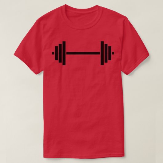Cool Power Hefting Weightlift Barbell T-Shirt (Design vorne)