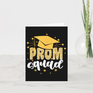 Cool Prom Squad 2025 Prom Graduation Party Matchin Karte