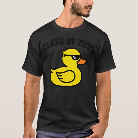 Cool Proud of Class of 2025 with Rubber Yellow Duc T-Shirt (Vorderseite)