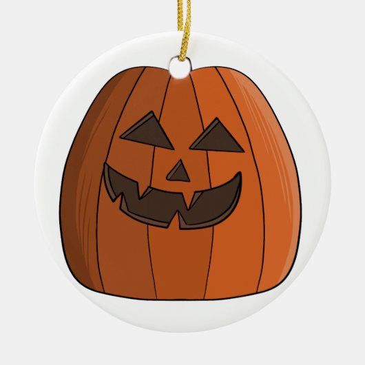 Cool Pumpkin Keramik Ornament (Vorne)