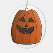Cool Pumpkin Keramik Ornament (Links)