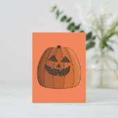 Cool Pumpkin Postkarte (Stehend Vorderseite)