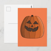 Cool Pumpkin Postkarte (Vorne/Hinten)